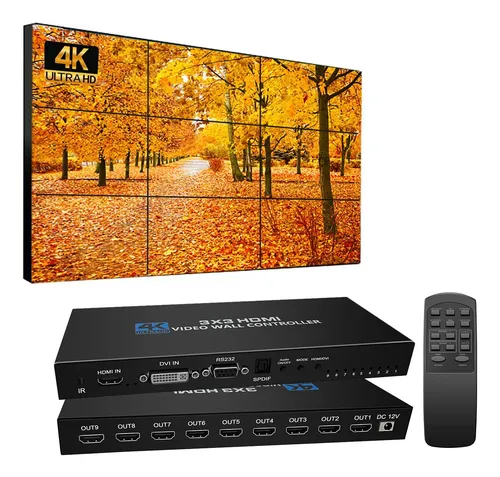 Video Wall Controller 3x3 Hdmi Video Image Processor, S...
