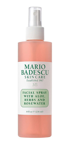 Increíble Spray Facial Con Aloe Y Agua De Rosas. 8oz.
