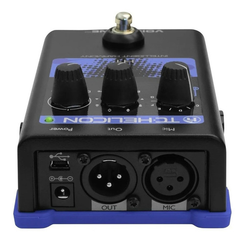 Pedal de efecto TC Helicon Voicetone H1 negro
