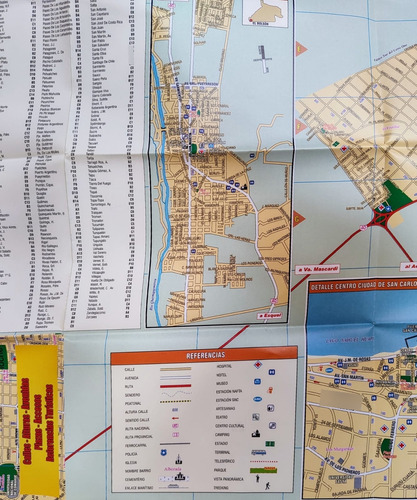 Mapa Ciudad De Bariloche Calles Av Plazas Ref. Turísticas