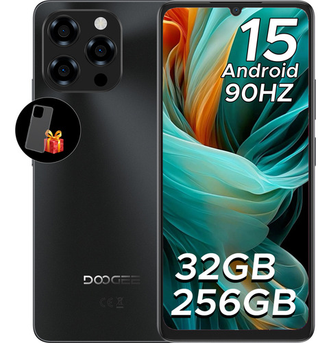 Doogee Note 58 Pro Android 15 Celular Mobile 32 GB RAM+256 GB ROM, Battery 6250 mah, 6.75 inch HD+ 90 Hz, dual Sim, NFC