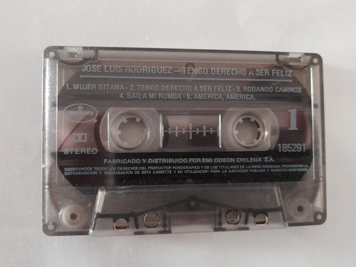 Cassette De Jose Luis Rodríguez Tengo Derecho A S(#1091 (Usado)