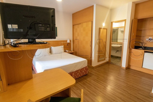 Imagem 2 de 15 de Flat Na Charmosa Al. Lorena O Quality Hotel Paulista No Pool Para Investimento - Sf25884