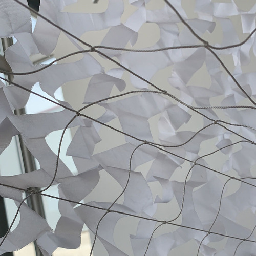 Imagen 3 de 3 de Malla Decorativa Camo 3 X 6 M Color Blanco