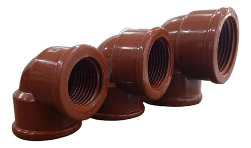 Codos Pvc Agua Fría De Rosca- Pulgas 1 / 3-4 / 1-2