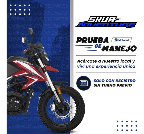 Imagen 1 de 24 de Motomel Skua Adventure 250cc Moto Touring Con Bauleras 2023