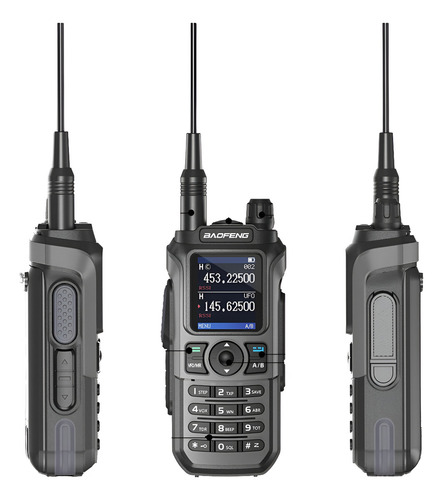 Rádio Baofeng Uv 21 Pro Walkie Talkie Handy, bandas de frequência de banda dupla de 5 watts, 65 a 520 Mhz, cor preta