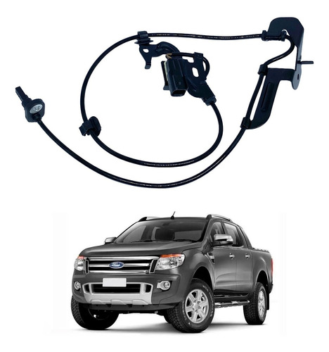 Sensor Abs Dianteiro Direito Ford Ranger 2.2 2.5 3.2 2013/..