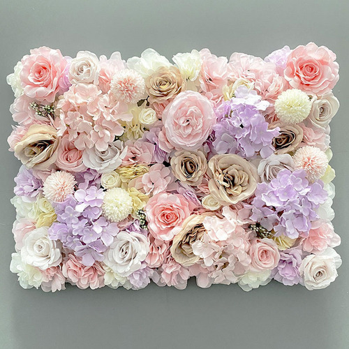 Panel De Pared Con Flores Artificiales En Tonos Estilo A