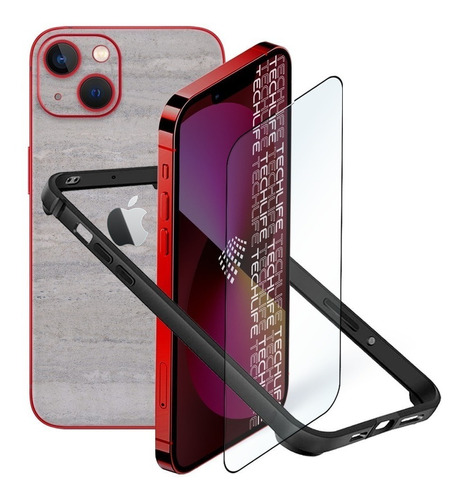 Funda Case Protector 360 Para iPhone 13 Ms Concrete