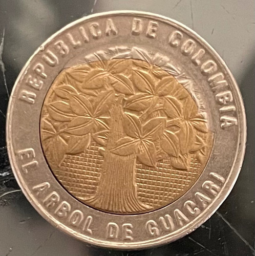 Moneda De 500 Pesos Colombianos Mal Acuñada Coleccionable