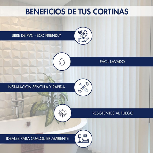 Cortina Bandas Verticales Blackout 100% 210x220 Cm Poliester Gris