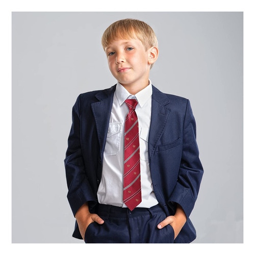 . 4 Peças De Gravatas Para Meninos, Gravatas Juvenis,