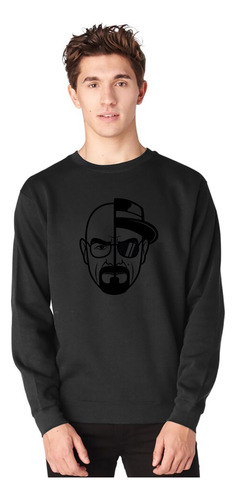 Poleron Estampado Breaking Bad Heisenberg White Cuello Redondo Hombre