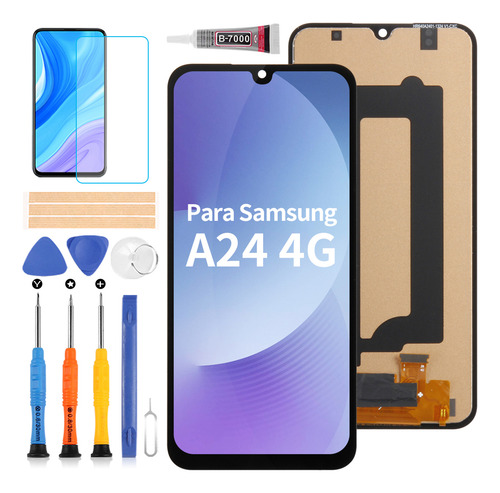 Para Samsung Galaxy A24 4g A245 Táctil Lcd Display Incell Color Negro