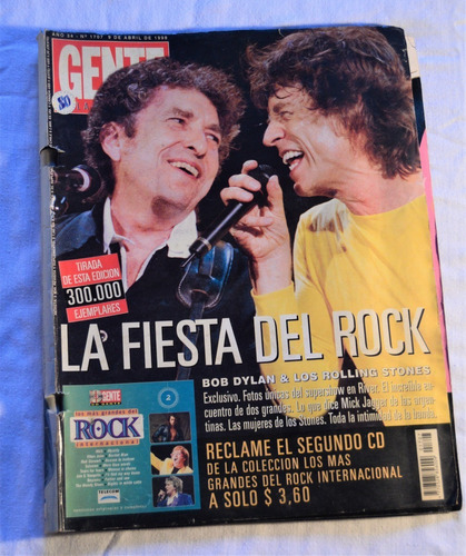 Revista Gente Rolling Stones 1998