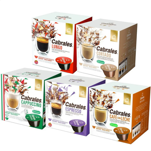 Cabrales Cápsulas Cappuccino 6x24g - Capsulas Dolce Gusto | Cabrales Tienda  Online