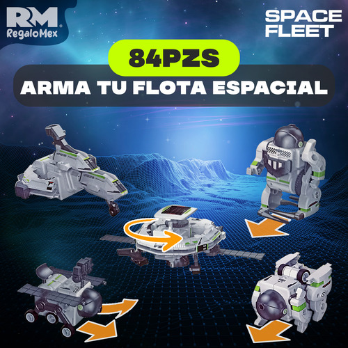 6 En 1 Robot Espacial Con Control Remoto 2.4ghz Bloques