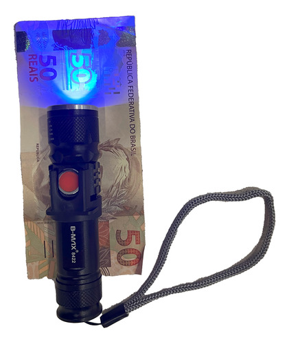 Mini Lanterna Profissional Uv Recarregável Luz Led Potente