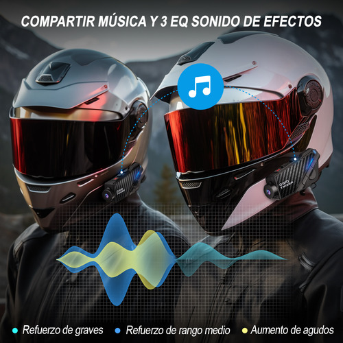 Casco De Moto Tnicer Intercom G10 Intercom Con Cámara