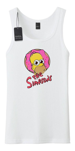 Musculosa Hombre Los Simpsons Dibujo Art Logo Imagen - Pssi5