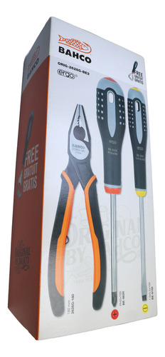 Set Destornillador Ergo + Alicate Universal Ergo 3 Pzas.