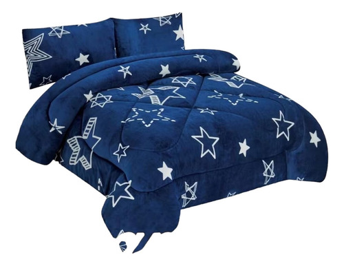 Cobertor Chiporro 2 Plazas Mod. Estrella Del Rock 2fundas