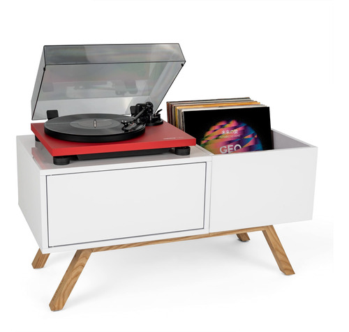 Glorioso Mueble Estudio Blanco Am Turntable-lowboard