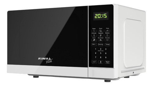 Microondas Aiwa Cook 700w 20l 10 Niveles De Cocción Y Potencia Panel Digital Touch
