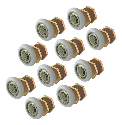 Especial: 14 Roldana Excentrica Zamac Vidro 8mm Box Padrao