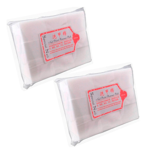 Pack X2 Papel Algodon Sin Pelusa Para Remover Uñas Manicure