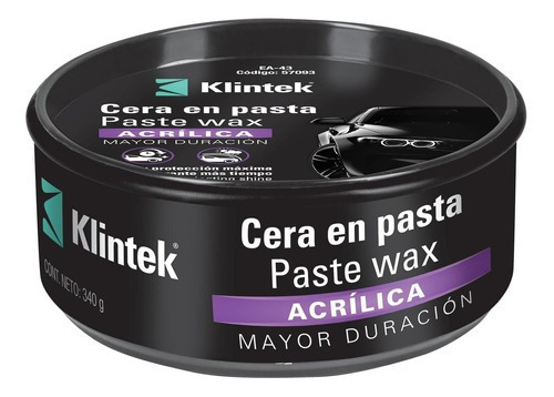 Cera En Pasta Acrilica Para Mayor Duracion Klintek 500g - Fc