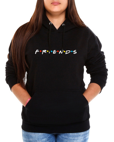 Blusa Frio Moletom Friends Série Canguru Com Capuz Promoção