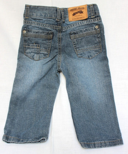 Pantalón Jeans Largo Bebe Talle 12 A 18 Meses Cheeky