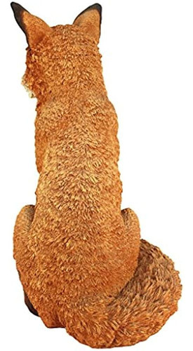 Diseño Toscano Simon The Fox Garden Statue 18 Pulgadas Polyr