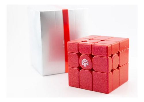 Mirror Gan Magnético Rojo Uv Cubo Mágico Increíble 3x3x3