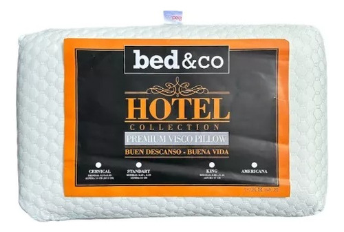 Almohada Premium Visco Pillow Inteligente 65x40cm Bed&co 