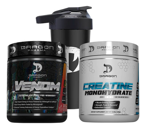 Pack Venom 40 Serv + Creatina Dragon Pharma 300g