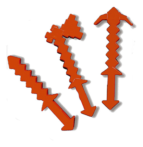 Boneco Cadres 15cm Gamer Mine Articulado + 3 Ferramentas