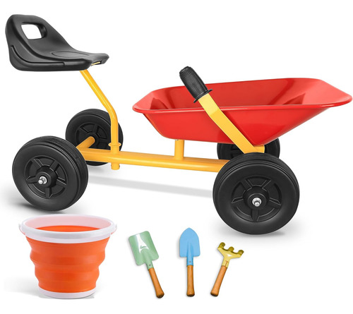 Dumper De Arena Para Niños, Juguete De Carretilla De 4 Rueda