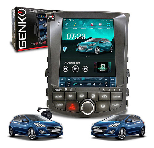 Multimídia Tesla Hyundai I30 2013 2014 2015 2016 Android Gps