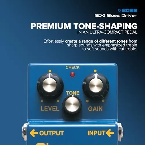 Boss Bd-2 Blues Driver Guitar Effects Pedal Azul | Cuotas sin interés