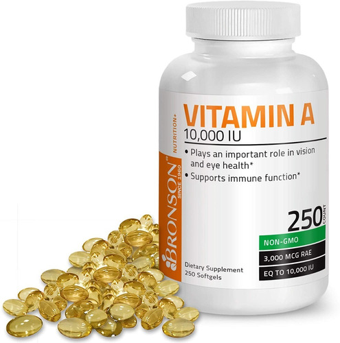 Vitamina A Bronson 10.000 250cp - Unidad a $155000