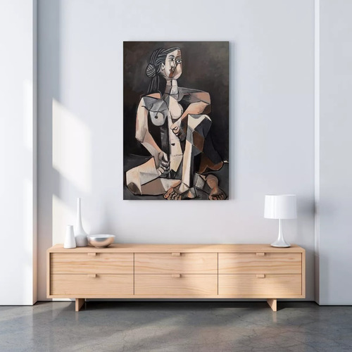 Cuadro Deco Picasso -mujer Sentada 95x60 Cm 16k