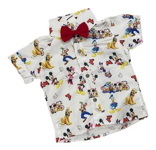 Camisa social mickey infantil 2025