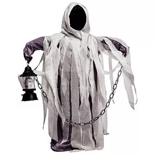 Dsplay Boy's Ghost Costume Hood Robe Para Fiesta De Hallowee