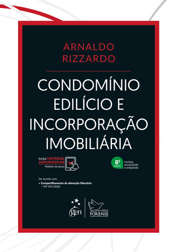 Condomínio Edilício e Incorporação Imobiliária, de Rizzardo, Arnaldo. Editora Forense Ltda., capa mole em português, 2020