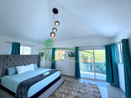 Imagen 5 de 21 de Casa Con Piscina En Residencial Cerrado, Zona Sur Santiago (jpc-212)