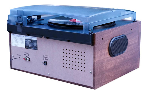 Bottone Bt-32w, Tocadiscos Bluetooth Platillo De Discos, De