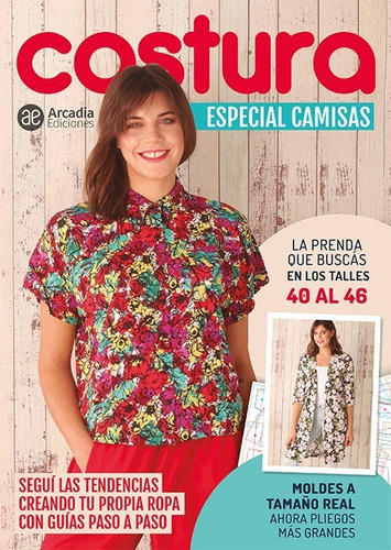 Revista Costura Camisas Moldes Tamaño Real Talles 40 Al 46